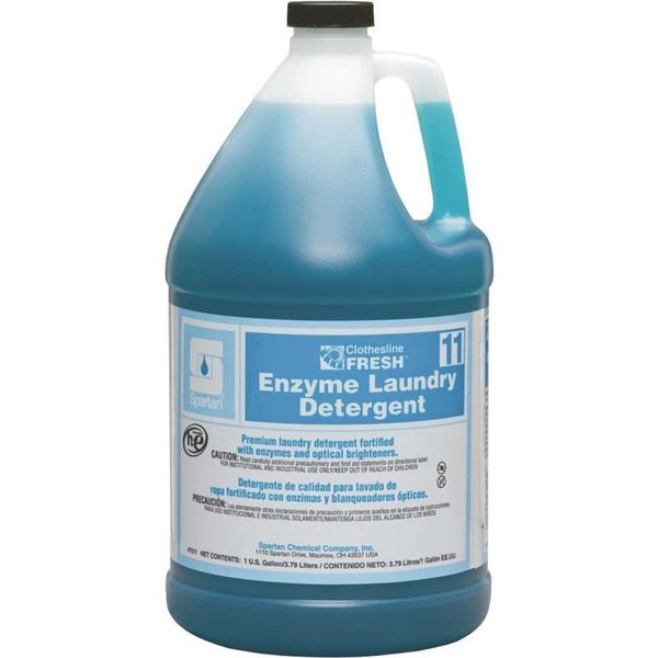 Spartan Chemical Clothesline Fresh 1 Gallon Enzyme Laundry Detergent 701104